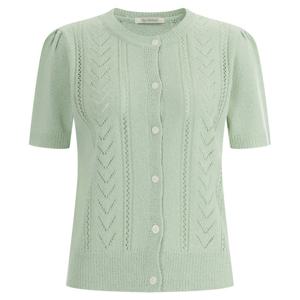 샵앤) 부클 국산 여성 반팔 니트가디건 BOM-WCD-12044-민트