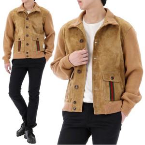 구찌 웹 스웨이드 자켓 764343 XKDO4 2184