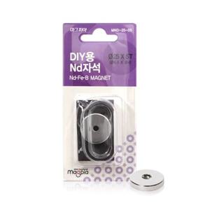 마그피아 DIY용 ND자석 원형구멍  25x5T/(MNDS-25-