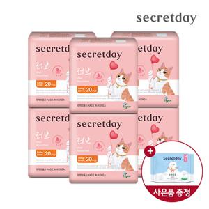 시크릿데이 러브플러스 롱라이너 20P 6팩+순한코튼 슬림핏 중형 2P 증정Y