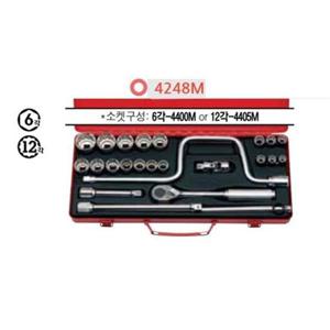 102692 1/2SQ 6각 핸드소켓세트 4248M(6P) 다마 복스
