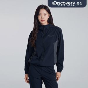 디스커버리 컬러블럭 우븐 트레이닝 자켓 (BLACK) DXTR25044-BKS