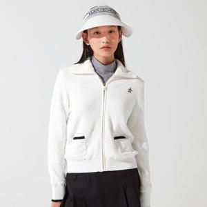 [먼싱웨어][40%OFF] 여성 방풍 풀오픈 스웨터 점퍼 화이트(MP322LSJ91)