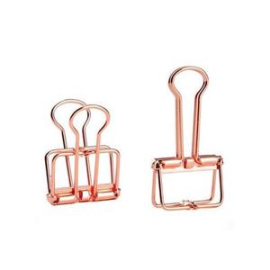 메탈와이어더블클립K9414GD로즈골드 8개입(64X100X19)