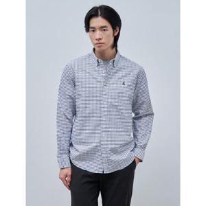 [빈폴멘] 브러쉬드 옥스퍼드 윈도우 체크 셔츠  블루 (BC4964C23P)