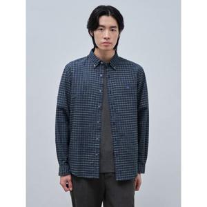 [빈폴멘] 브러쉬드 변형 윈도우 체크 셔츠  그린 (BC4964C24M)