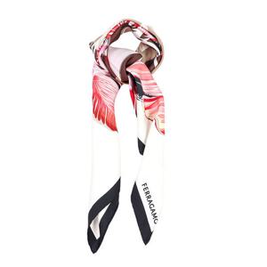 (명품) 페라가모 플라워 프린트 실크 스카프 31014