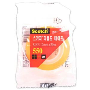 (set)3M스카치 다용도테이프리필550(12mmx20m)12개