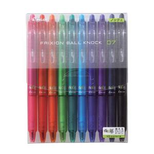 파이롯트 프릭션 볼 노크 지워지는 볼펜 0.7mm 10색