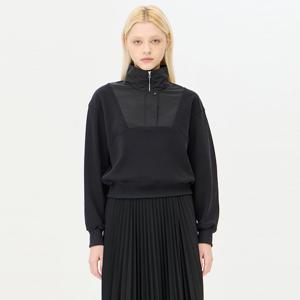 [시슬리] 로마 져지 아노락 스웻셔츠_SATS35461BK