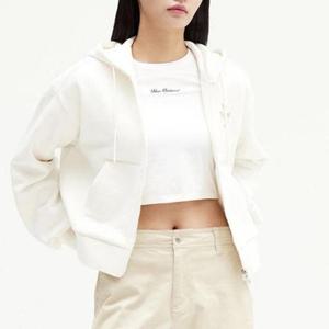 [뉴발란스]여성 시그니처 기모 후드집업 세미 오버핏 크림 NBMDD4W952-64