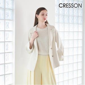 크레송 아이보리 프렌치 린넨 블렌디드 자켓 C241B101A_03