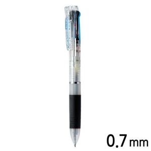 제브라 스라리 3plus S 3색 멀티펜 0.7 (에멀젼 잉크 볼펜. 샤프) (B3SA11) (클리어)