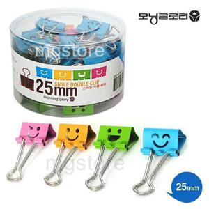 모닝글로리 200 스마일 더블클립 (25mm) 48ea