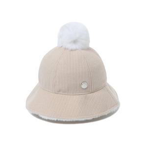 [와이드앵글] 여성 CO 퍼 트리밍 돔형 햇_WWW23C15