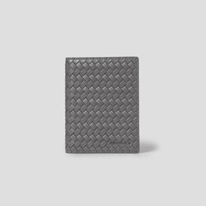 [빈폴ACC] (BE52A3M07H) 프리미엄 가죽 메쉬 카드지갑 - 카키