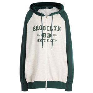 샵앤) 봄신상 남여공용 오버핏 브루클린 나그랑 후드 집업 ODA-WJP-20288-오트밀수박