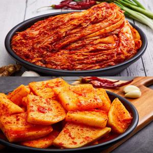 솜씨가 강원도 영월 김치 혼합세트 행사 총10kg (포기김치 5kg+석박지 5kg)