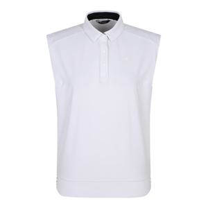 [레노마골프] 여성 등판 메쉬 배색 카라 민소매 티셔츠 RWTSN6112-101