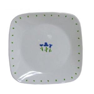 코렐 리틀블루 사각접시(중)23cm 대접 플레이팅 반찬 식기 주방식기 주방접시 부엌접시 심플한접시 심플접