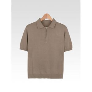 [빌리버스]남성 반팔티 카라 반집업 니트 티셔츠 310VXR