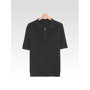 [빌리버스]남성 반팔 카라 반집업 니트 티셔츠 510VXR