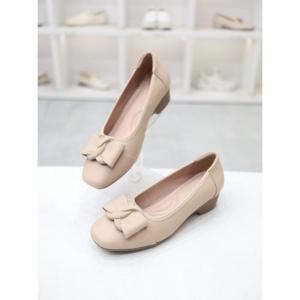 [코디엘루]모던 리본장식 웨지 플랫 펌프스 4cm CDMD500691_GN