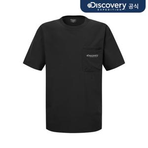 프레시벤트 우븐 남성 메쉬포켓 반팔티셔츠 (BLACK)  DMRS89053-BKS