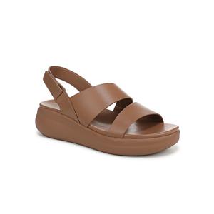 [내추럴라이저]다비 사선 투밴드 플랫폼 샌들 탄색-8NTDAB5M5D