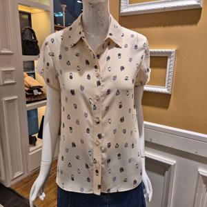 [BCBG] 비씨비지 여름25 퍼품 프린트 블라우스 B5B4B488