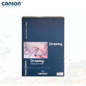 캔손 엠보싱 드로잉 스케치북 200g 29.7x42 30매입 스프링/A3드로잉패드