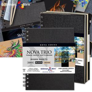 스틸만앤번 노바 트리오 B5 17.8x25.4 중목 하드커버 스프링/믹스미디어 스케치패드