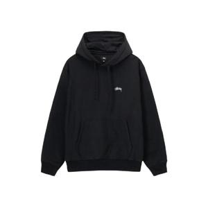 스투시 스탁 로고 후드 워시드 블랙 118532