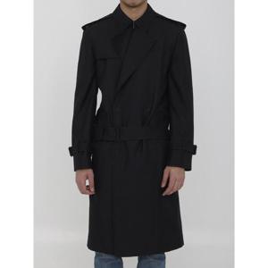 BURBERRY 실크 혼방 소재의 롱 트렌치코트 8087101A1189