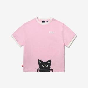 [휠라키즈]TD 썸머 동물 그래픽 반팔티_(FK2RSG2401X_LPK)