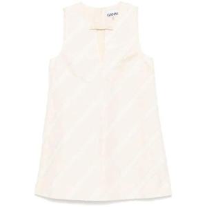 가니 미디 원피스 W0174135 EGRET DOM