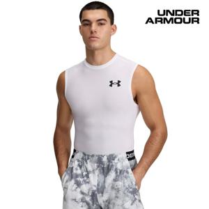 [언더아머(백)]남성 나시 히트기어 OG 컴프레션 슬리브리스 베이스레이어 1390100-100