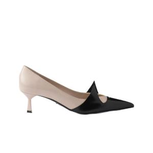 프라다 투톤 브러쉬드 레더 펌프스 실크 블랙 1I976N-AZ3-F0W5M