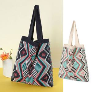 [에이치플러스몰]BR21 만다라패턴 오픈 니트백 숄더 여성 보조백 겨울