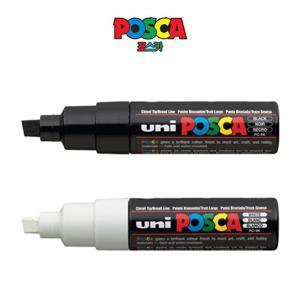 유니 포스카 매우두꺼운글씨용 수성 싸인펜 PC-8K