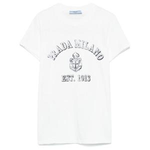 프라다 반팔 티셔츠 3557BSOOO 16XQ F0009 BIANCO