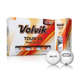 3장[3더즌 무료배송/볼빅정품] 투어 V3 퍼포먼스 우레탄 골프공 3피스
