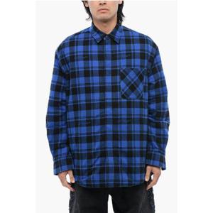 오프화이트 긴팔 셔츠 OMES003F23 FAB001 4800 Blue