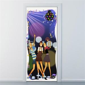 아트박스/낭만창고 ncbr055-차차차 노래방-현관문시트지