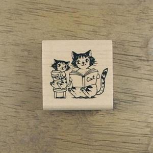 아트박스/스탬프 하우스 [동물&곤충]책 읽어 주는 고양이