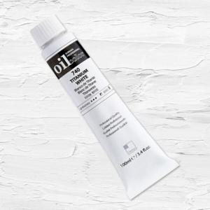 아트박스/신한화구 신한 유화물감 100ml 740(B) 티타늄화이트