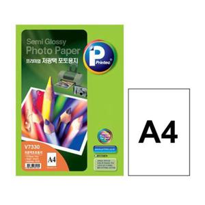 아트박스/오피스큐 저광택 포토용지 V7330 A4 251g 20매 프린텍