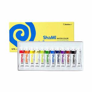 아트박스/아트피스 신한 샤미 수채화 물감 10ml 12색