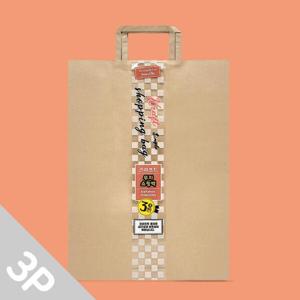 아트박스/프롬앤투 데일리 크라프트쇼핑백(대)3매