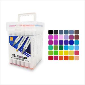 아트박스/블루마토 스탠드 유성 마카펜 사인펜 36색(TMP012)